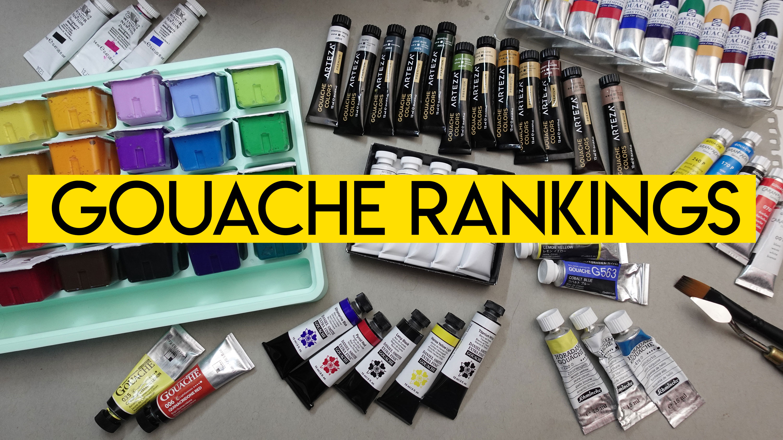 Comparing all the Gouache Brands - MY RANKINGS