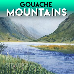 Gouache Mountain Tutorial Gouache Mountain Tutorial