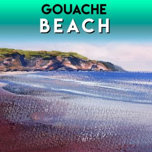 Gouache beach tutorial Gouache beach tutorial